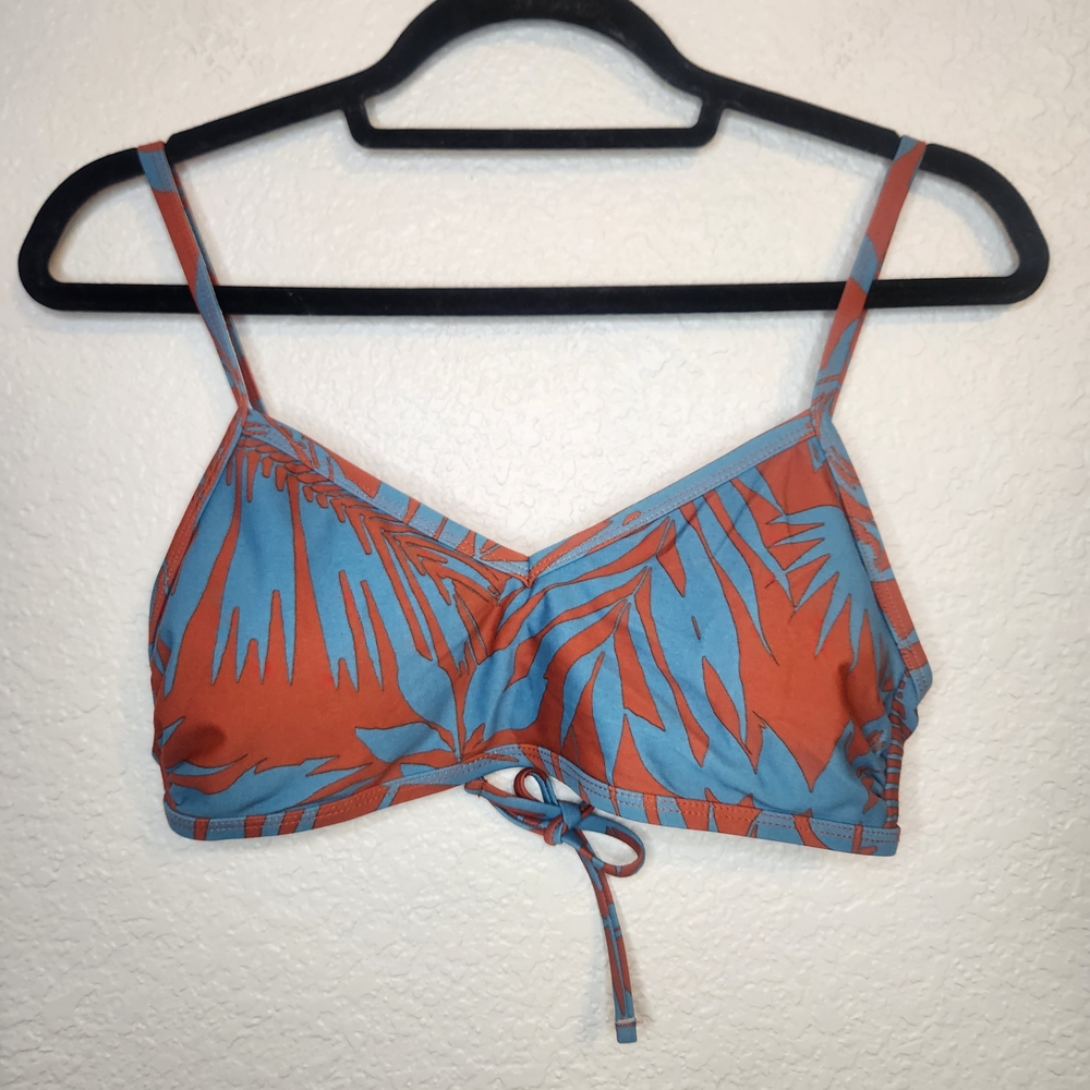 Kona Sol Women's Bralette Bikini Top Multicolor Floral Tropical Print S - Picture 1 of 13